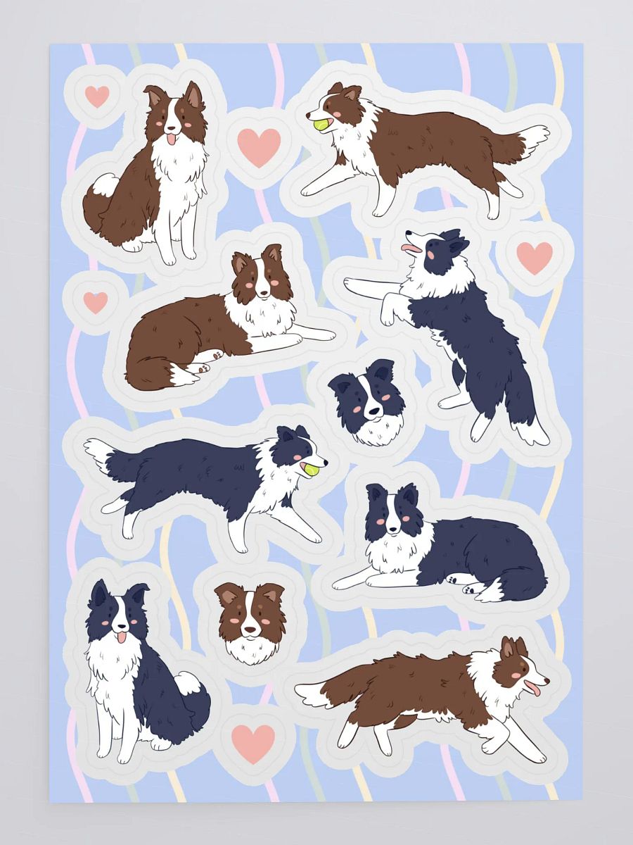 Border Collie Love Sticker Collection product image (4)