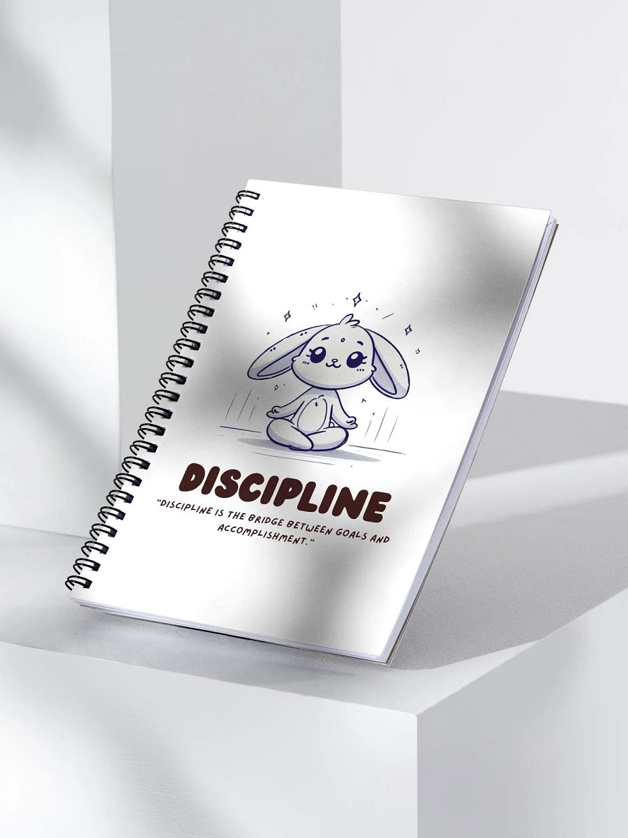Discipline Rabbit Spiral Notebook product image (3)