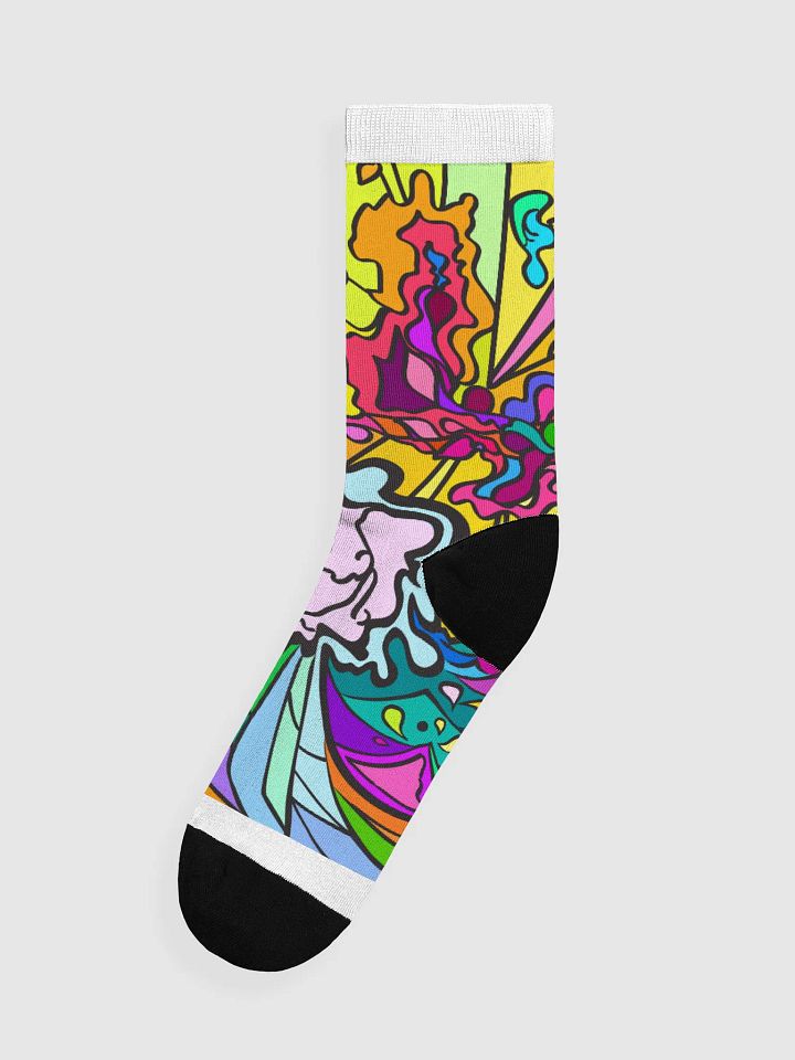 EcoChic Crew: Premium Sustainable Socks - Wave at Sunset product image (1)