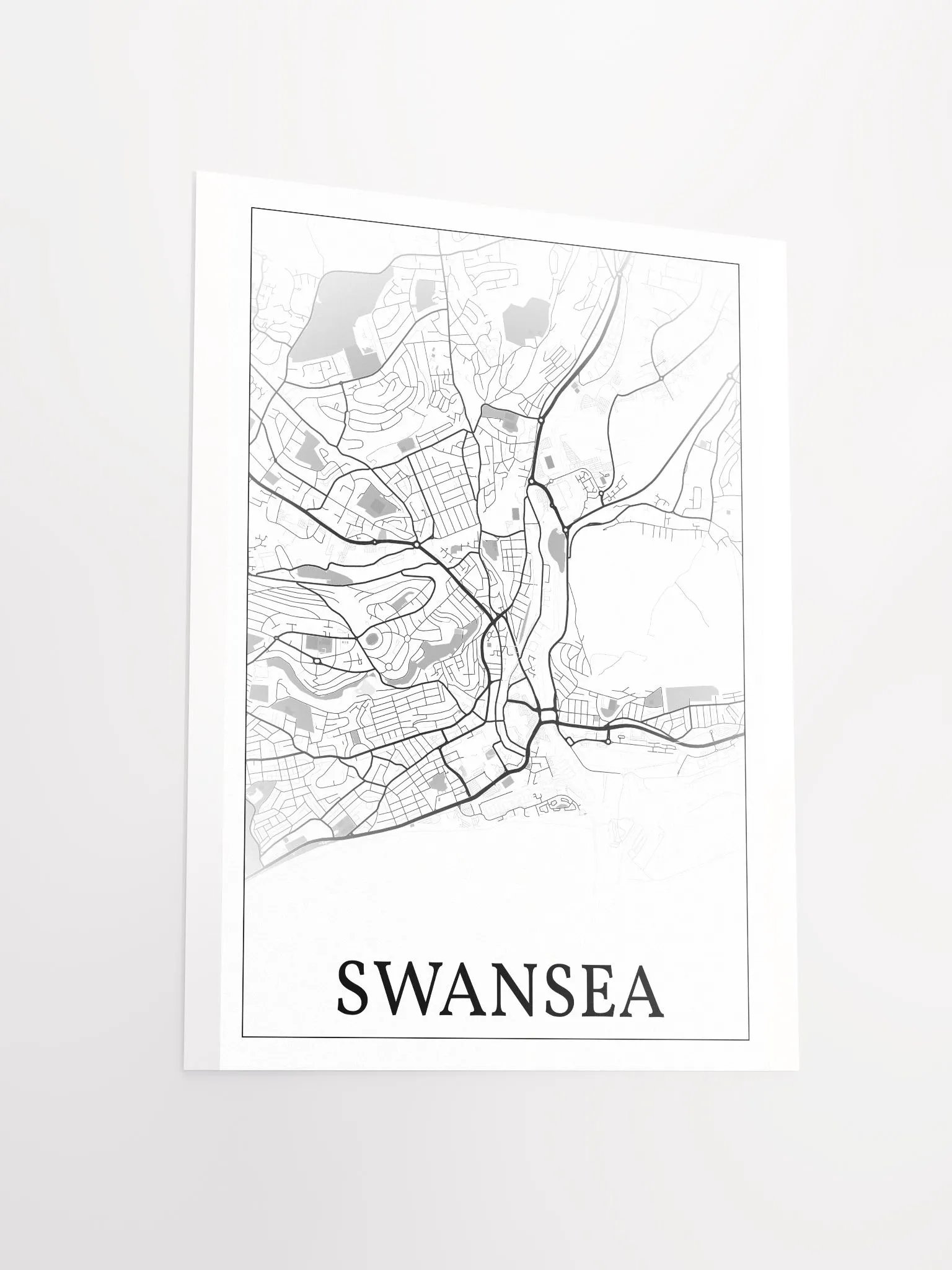 Swansea, Wales, city map print product image (11)