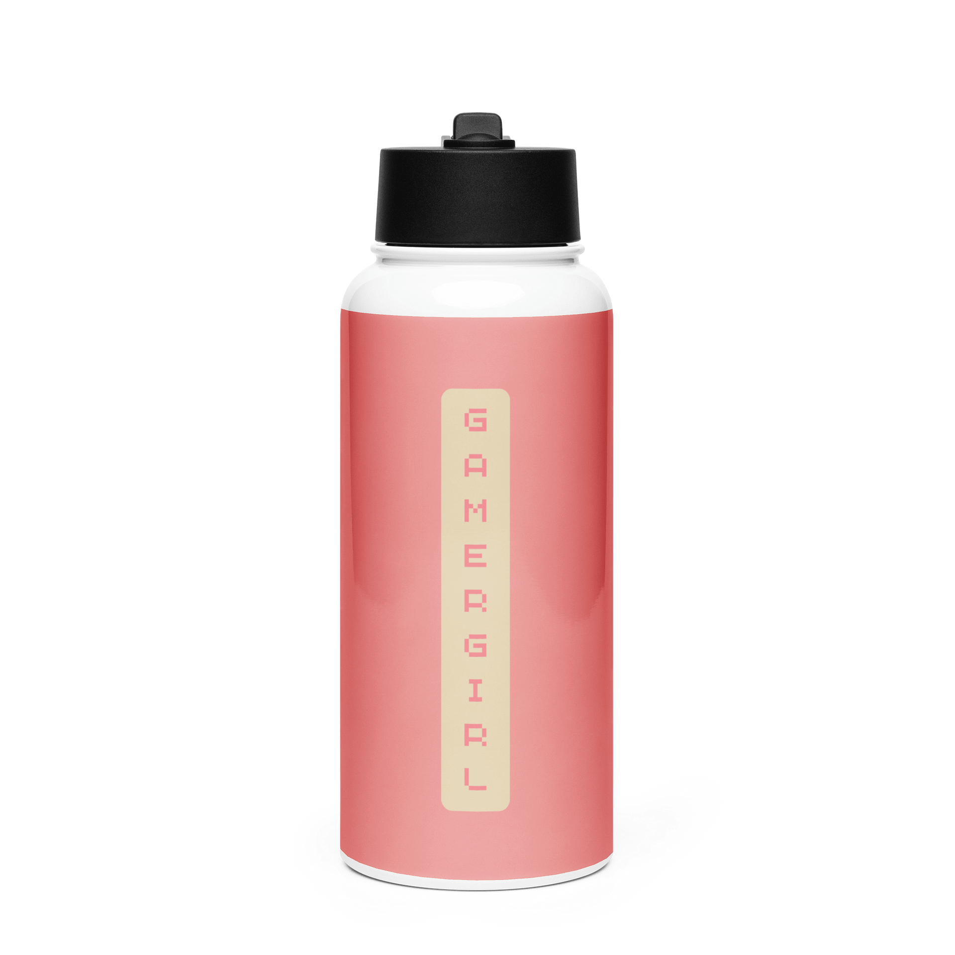 "Gamer Girl" Stainless Steel Water Bottle (Pink) product image (1)