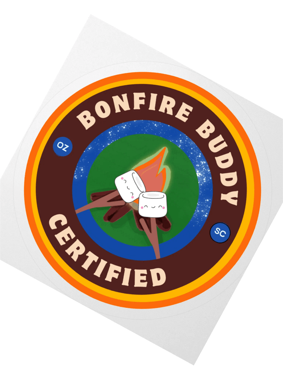 Bonfire Buddy Certified Badge Stickers product image (3)
