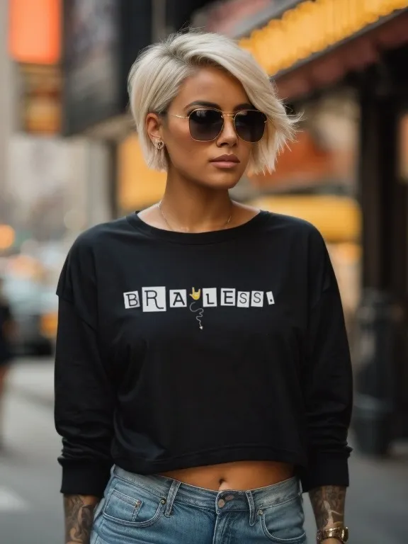 The Long-sleeved Braless. Crop Sweatshirt product image (1)