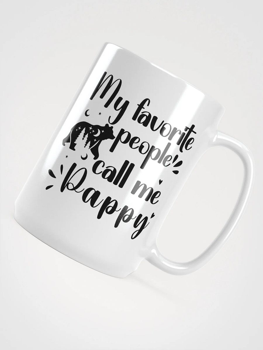 My Favorite People Call Me Pappy, Grandpa White Ceramic Mug product image (4)