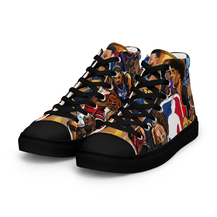 Balik Tanaw NBA Action Men's High Top Canvas Shoes product image (9)