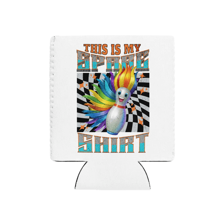 This Is My Spare Shirt Bowling Rainbow Pin Can Cooler product image (1)