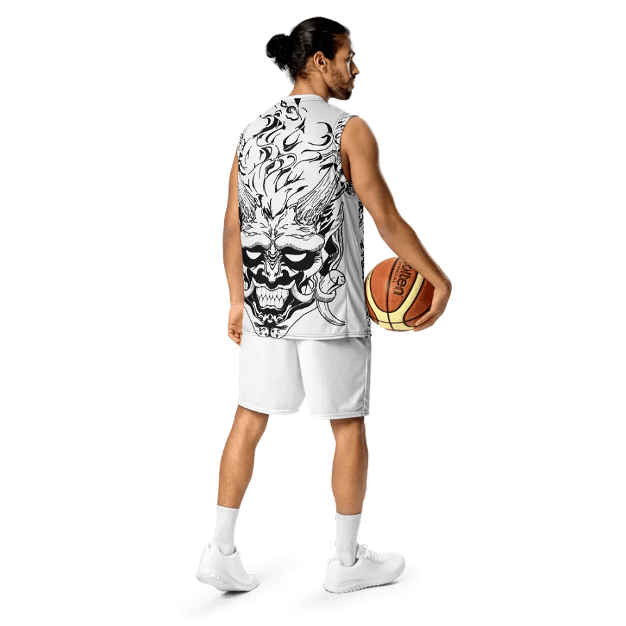 [ ONIFACE ] WHITE /BLACK Basketball Jersey // SYN product image (9)