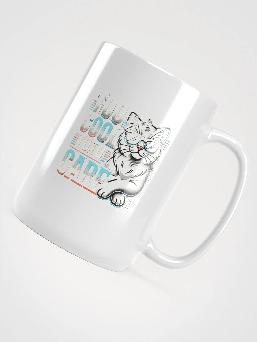 Cool Cat Attitude White Glossy Mug product image (5)