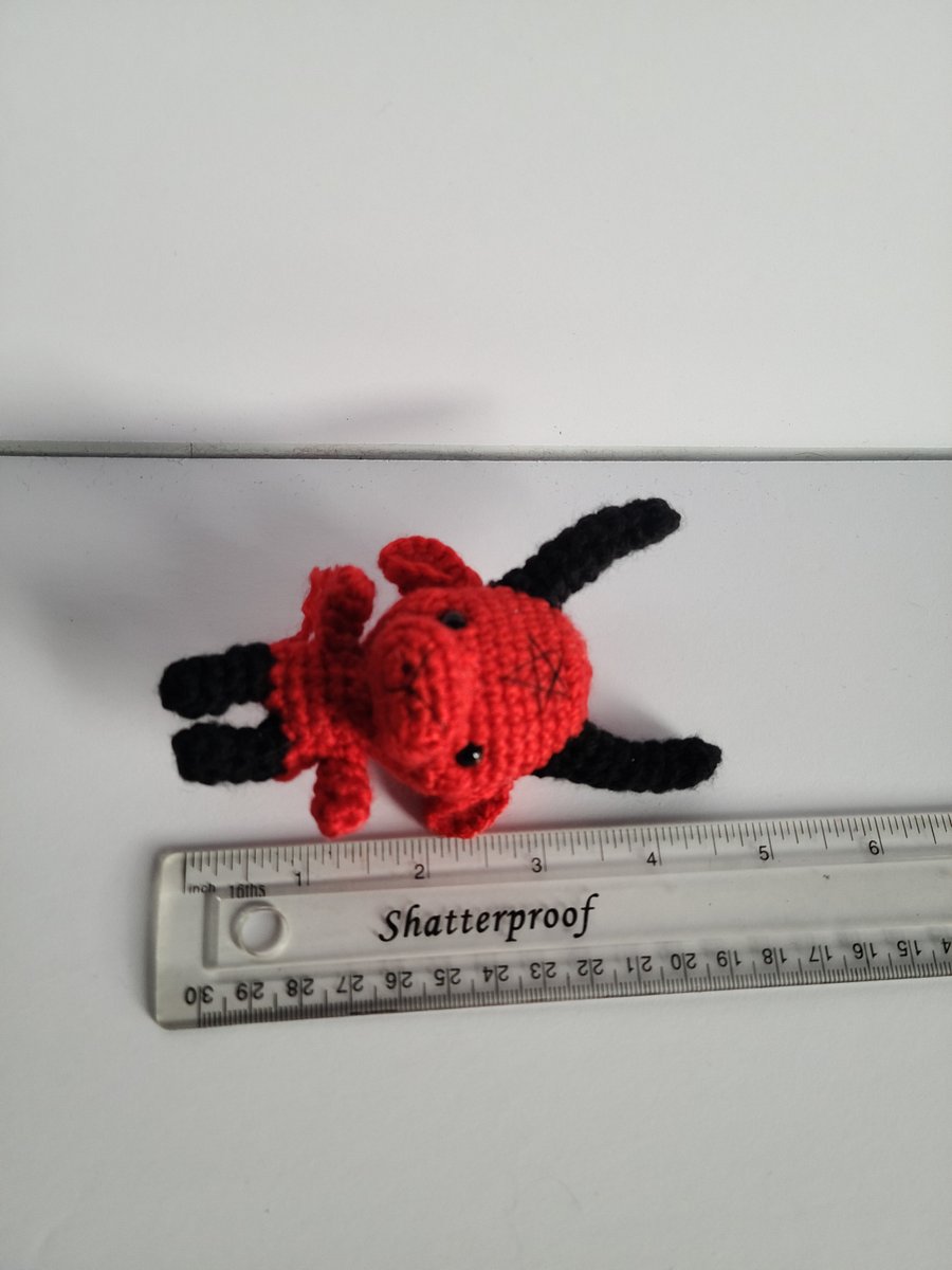Handmade Amigurumi Mini Baphomet Stuffed Animal product image (2)