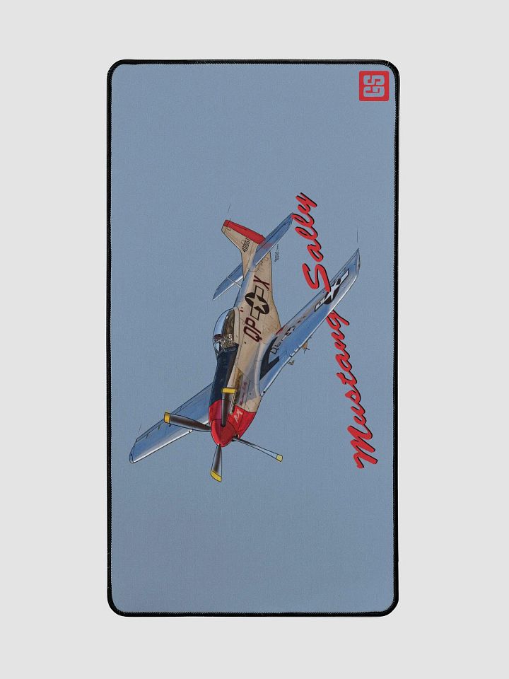 P-51 Mustang Sally Digital Illustration Desk Mat Ideal Aviation Gift product image (2)