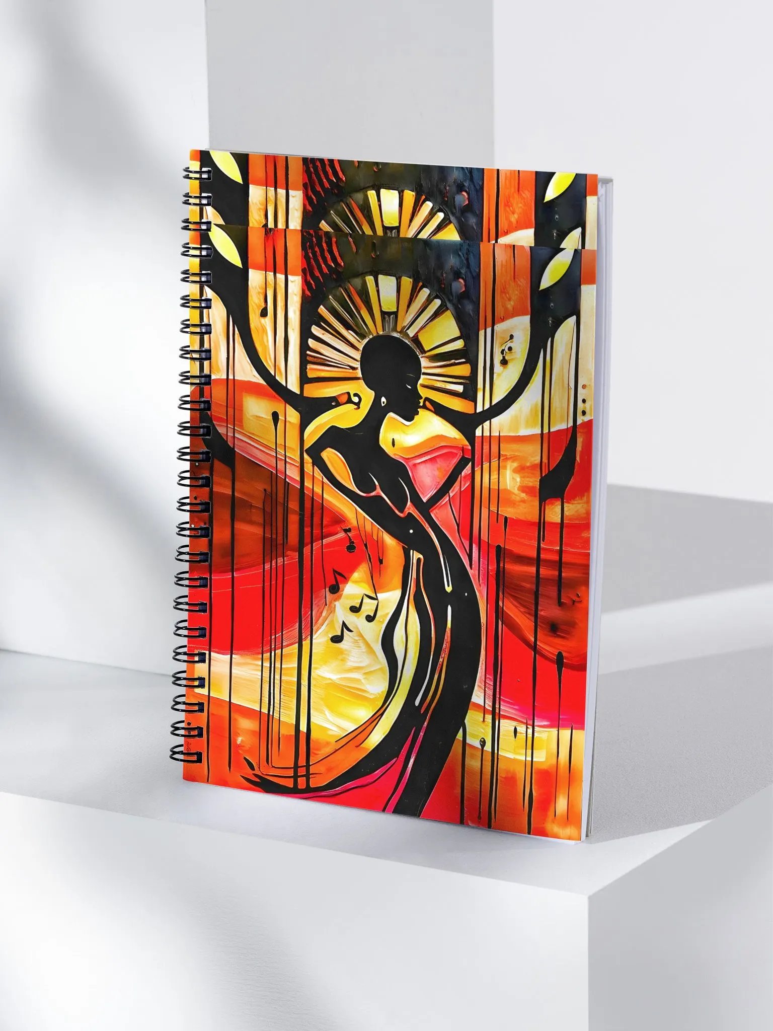"Killing Me Softly" Painted Art Spiral Notebook product image (1)