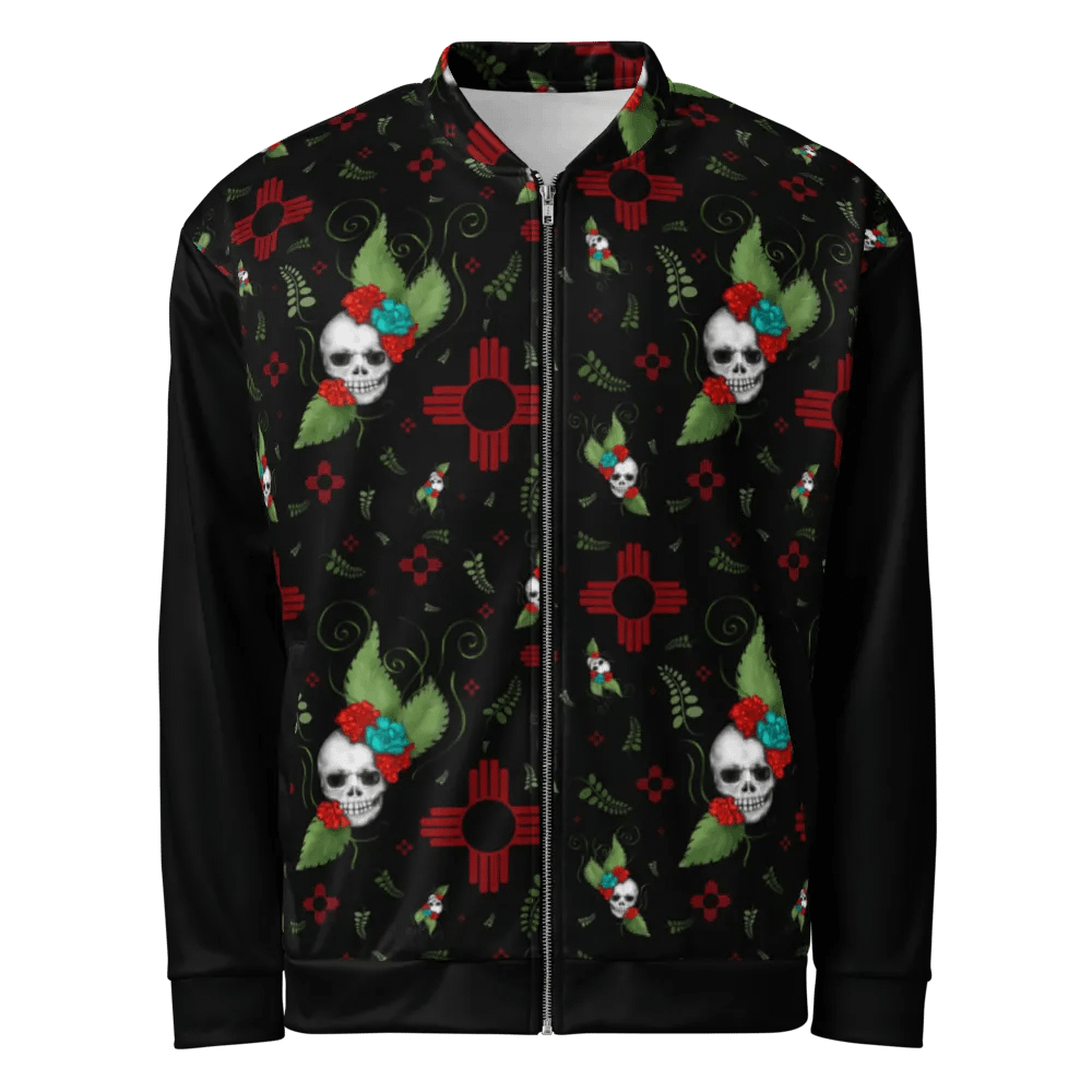 Floral Skulls Zia Bomber Jacket product image (8)