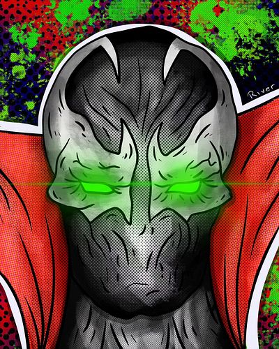 I almost threw my iPad like a frisbee trying to get this done. But anyway, here's Spawn!

#spawn #comics #art #artist #artist...