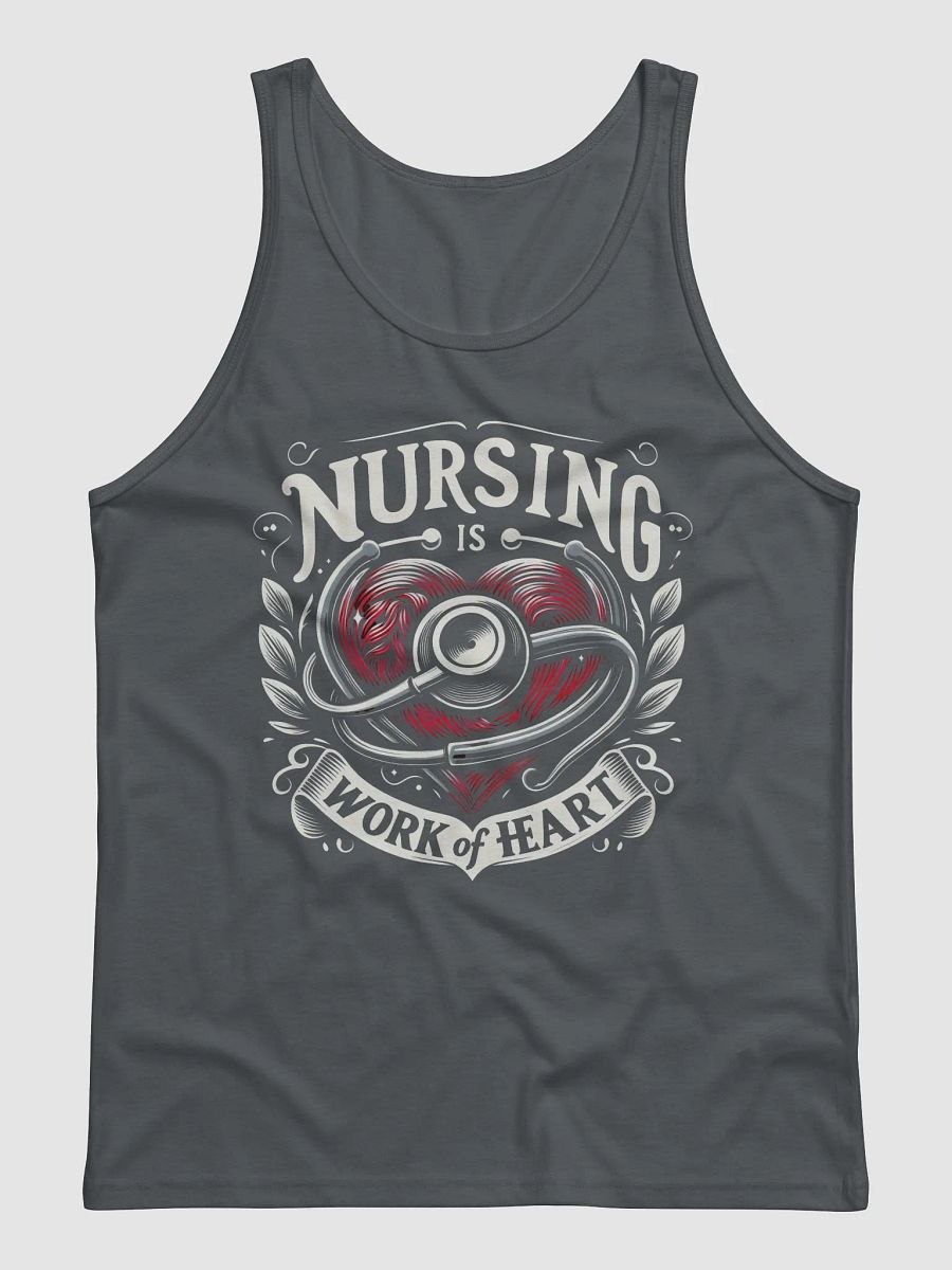 Nursing is a work of heart Tribute Tank product image (1)