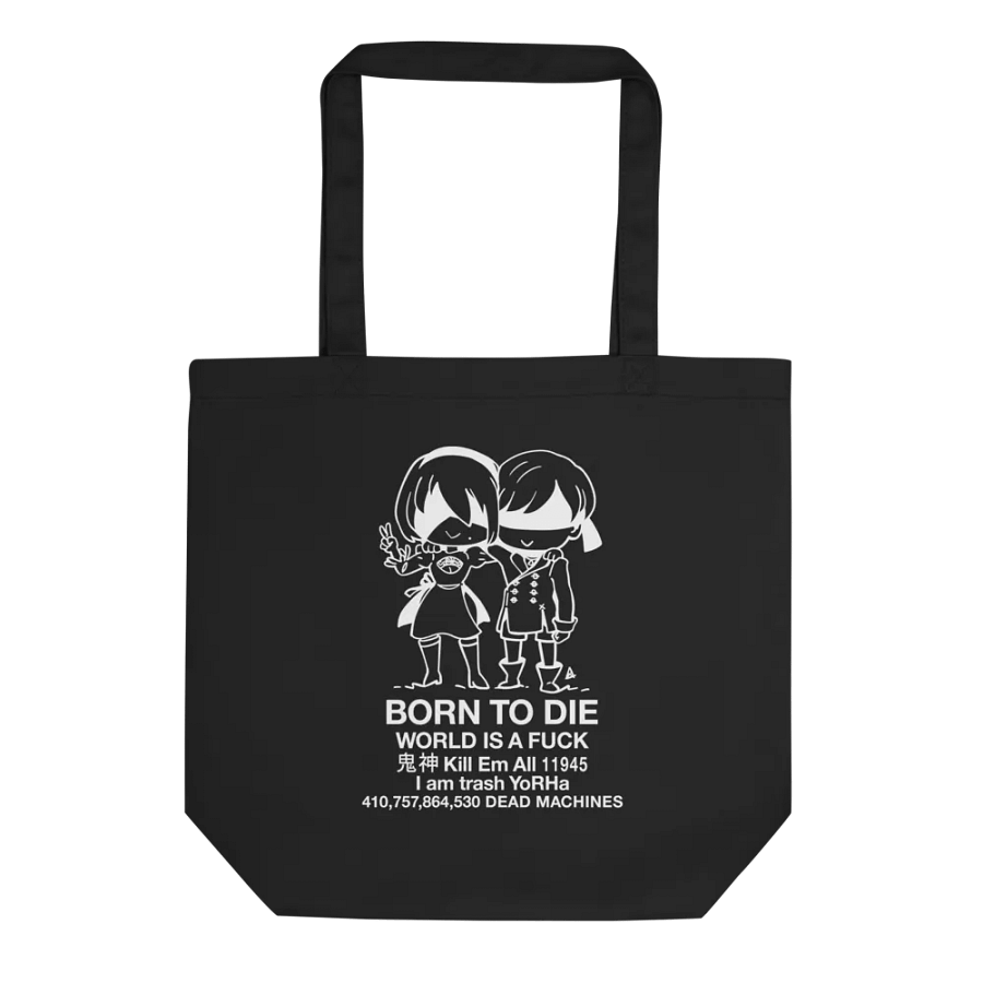 BORN TO DIE - TOTE BAG - BLACK product image (2)