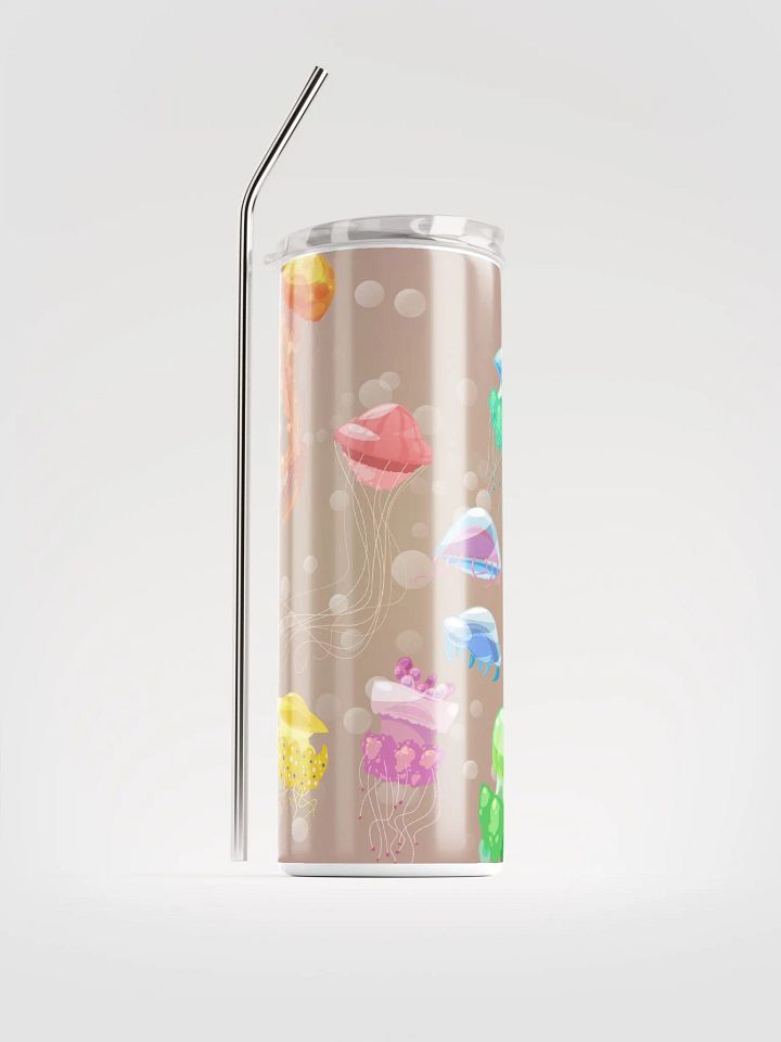 Dive into Refreshment: Jellyfish Tumbler - Eco-Friendly Stainless Steel with Straw product image (1)