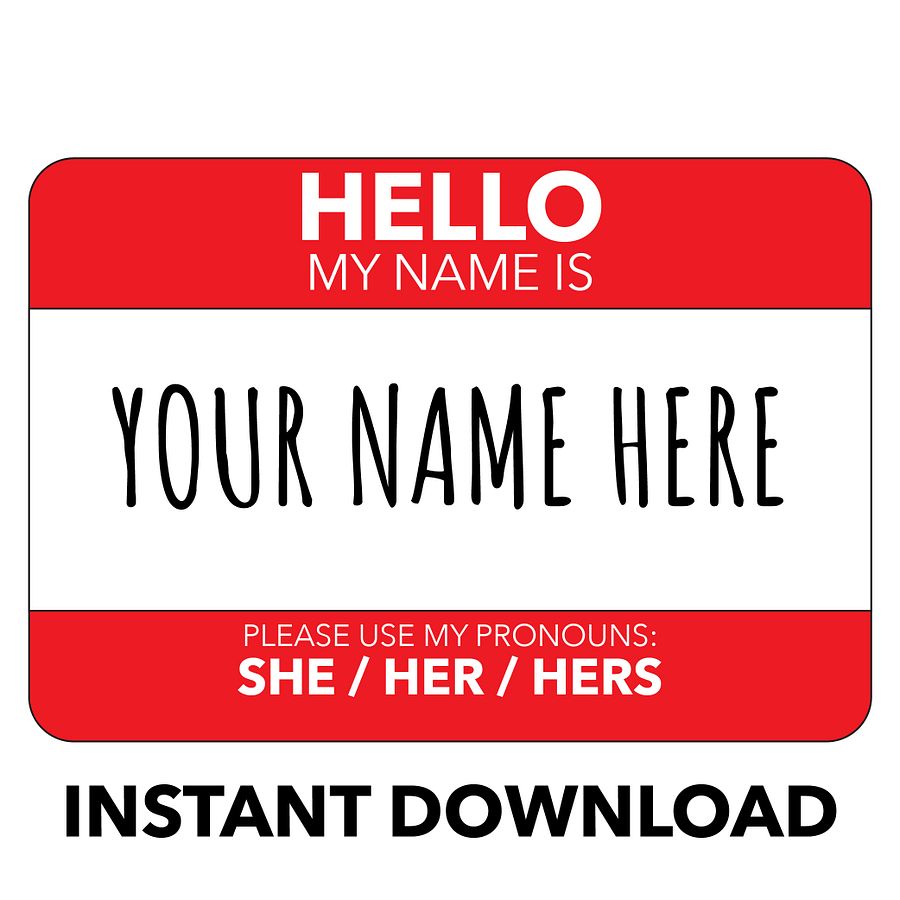 She / Her / Hers Pronoun Display product image (2)