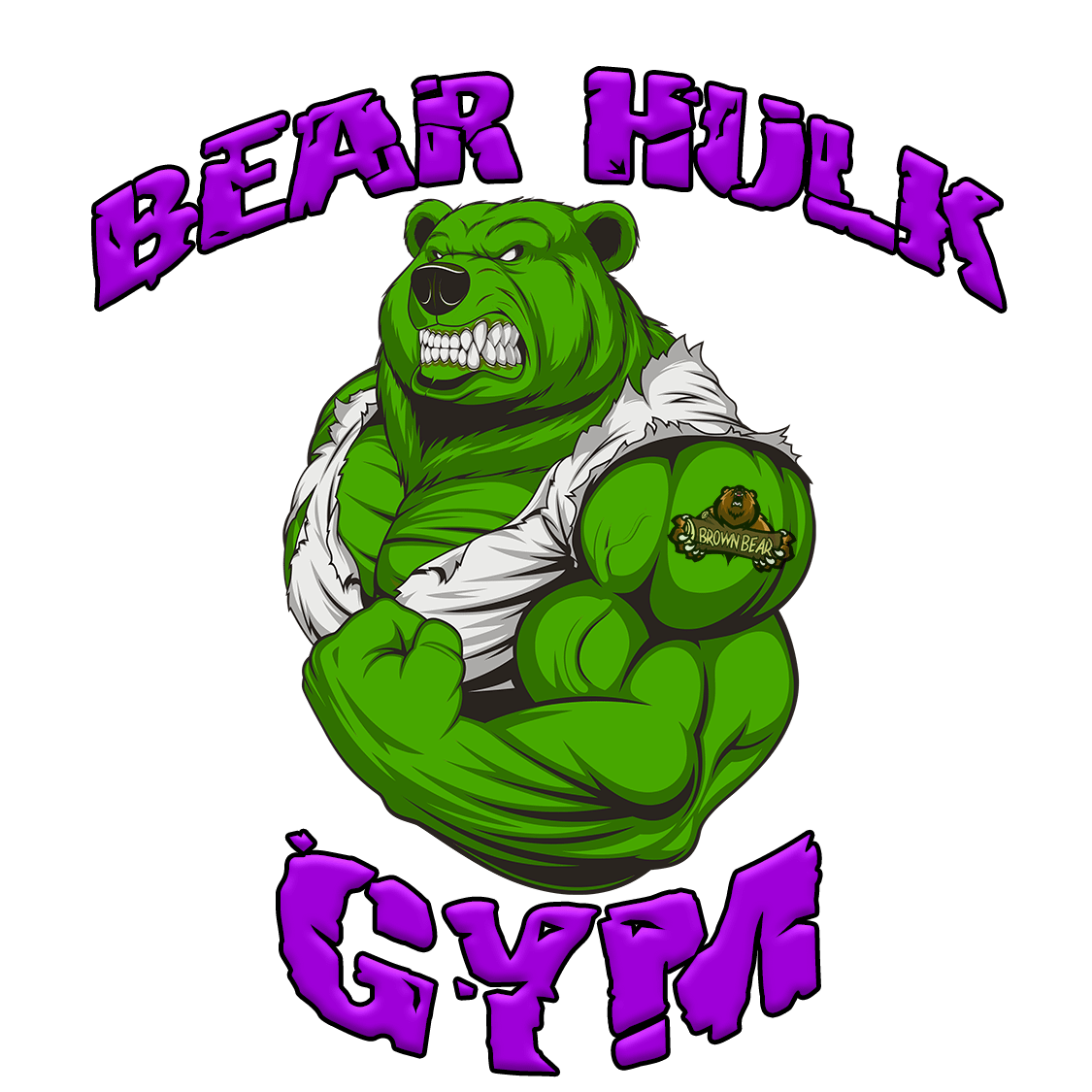 Bear Hulk Gym - Heavyweight T-shirt product image (5)