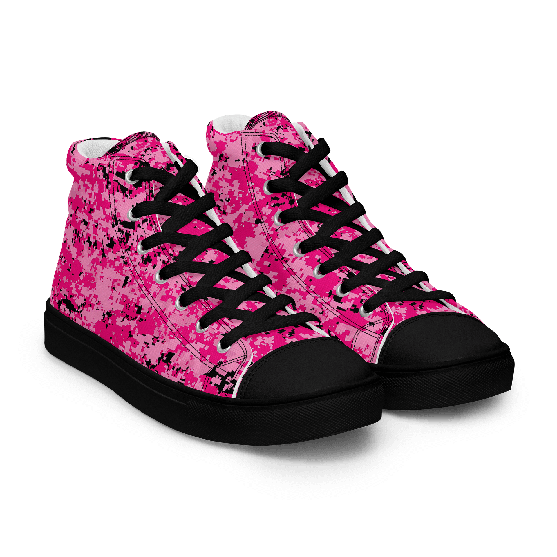 Pink Abstract Bliss High Tops Men's product image (8)