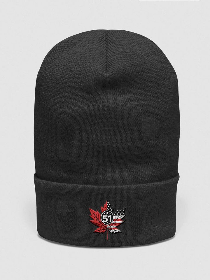 "51st State" Maple Leaf Beanie (Yupoong Cuffed Beanie) product image (5)