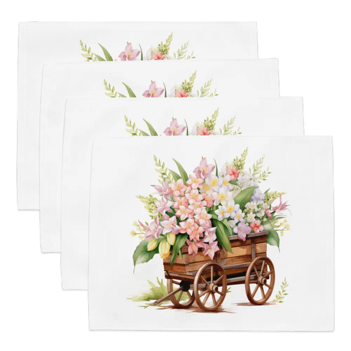 Floral Cart Harmony Placemat Set (Set of 4) product image (2)