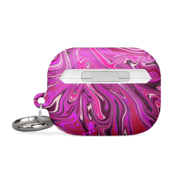 Case for AirPods® - Pink and Purple Digital Fluid Art product image (2)