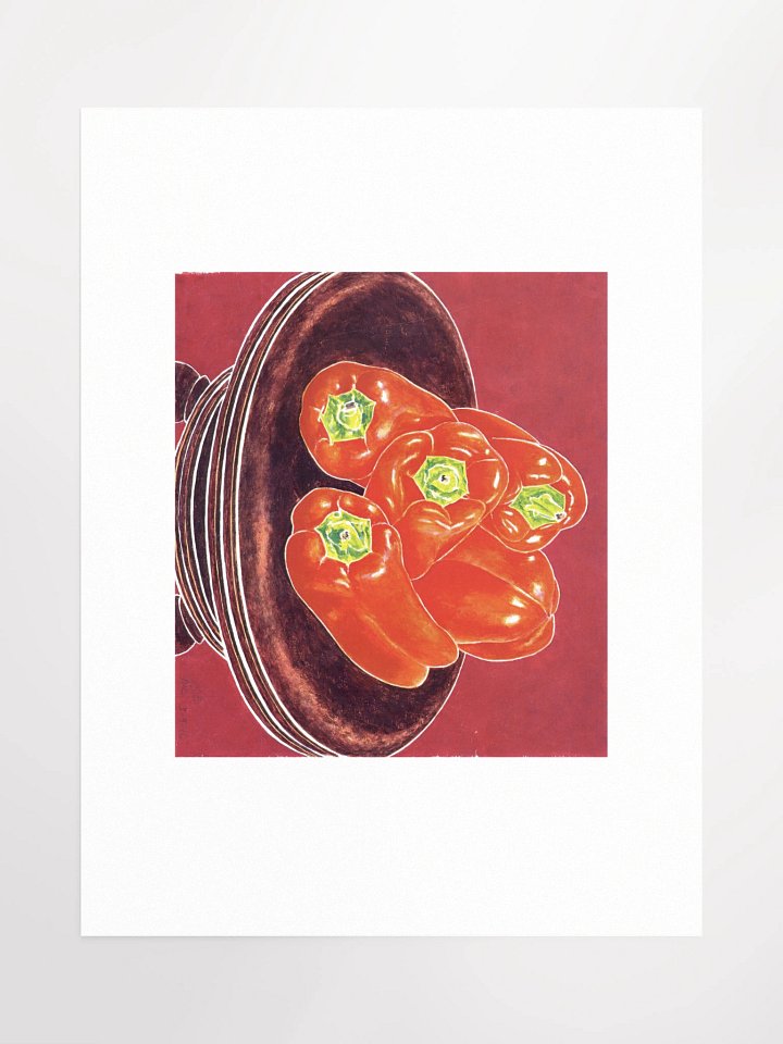 Red Peppers Piano Stool 03.09.86 Print product image (1)