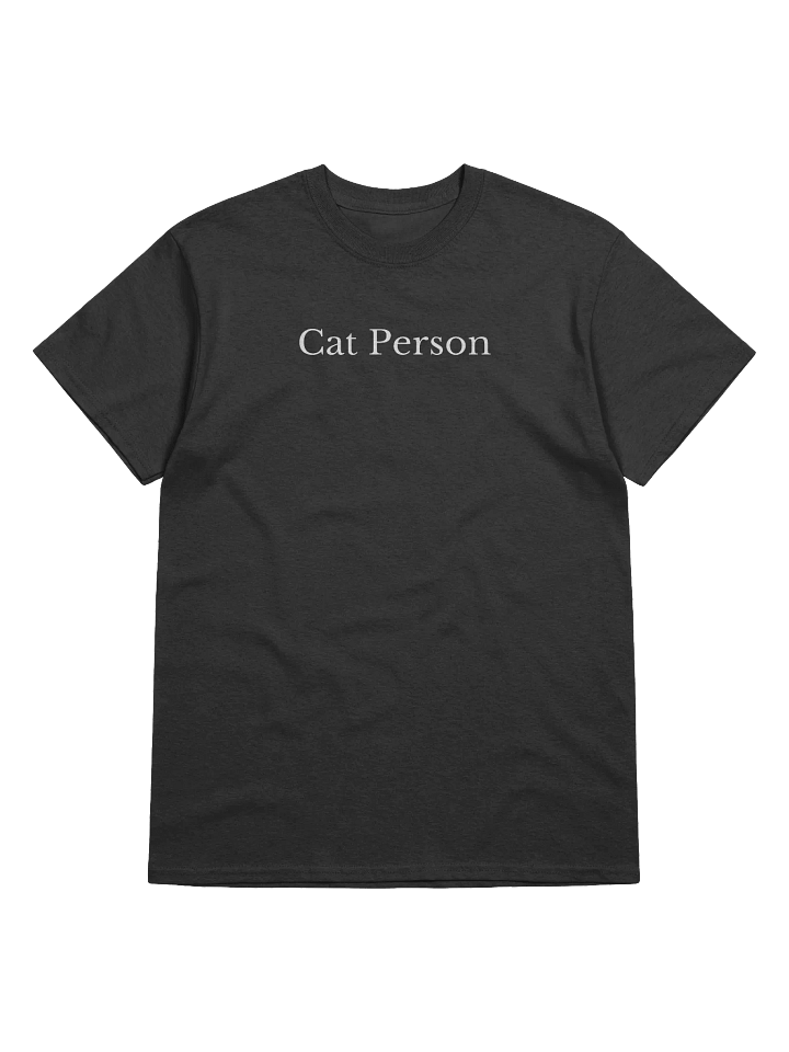 Cat Person T-Shirt (Black) product image (2)