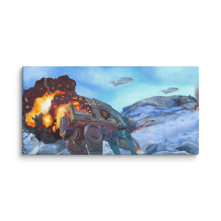 The Battle in the Snow Illustration Canvas product image (2)