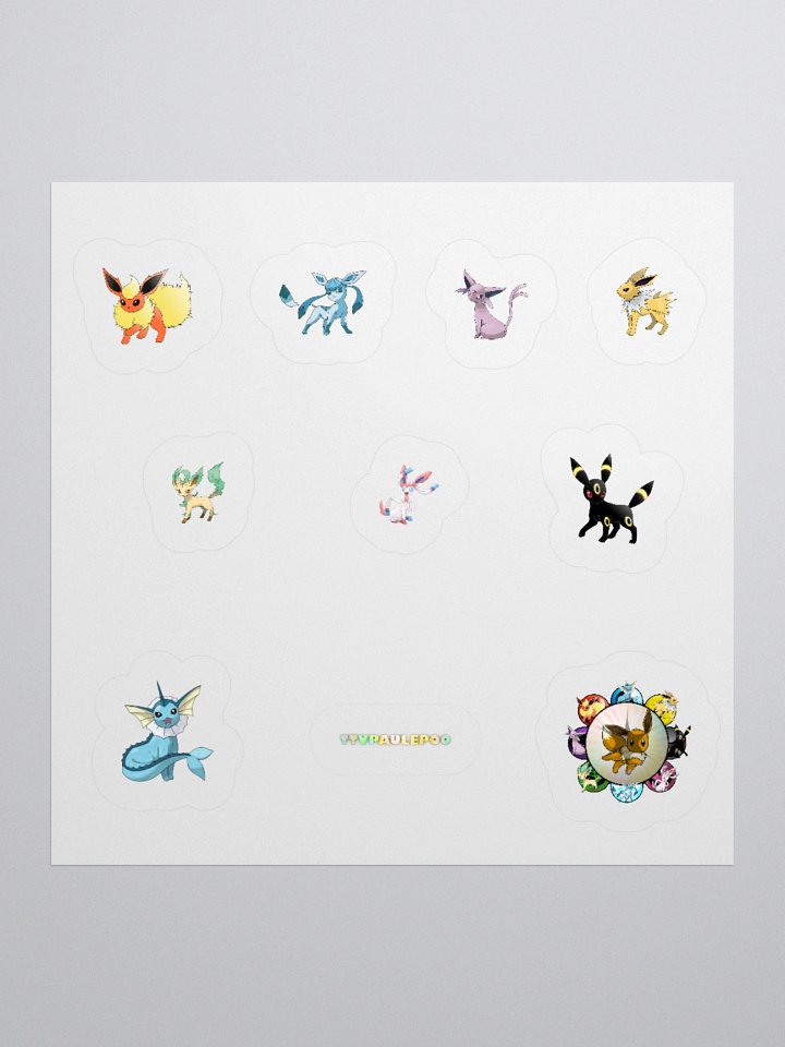 Charming Pokémon Trio Kiss Cut Stickers product image (4)