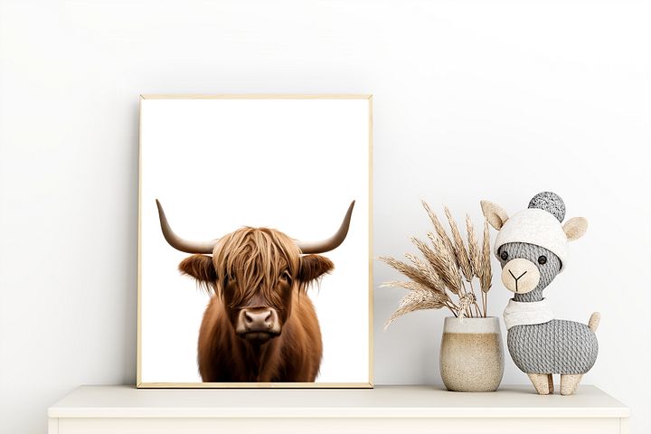 Highland Cow Portrait product image (2)