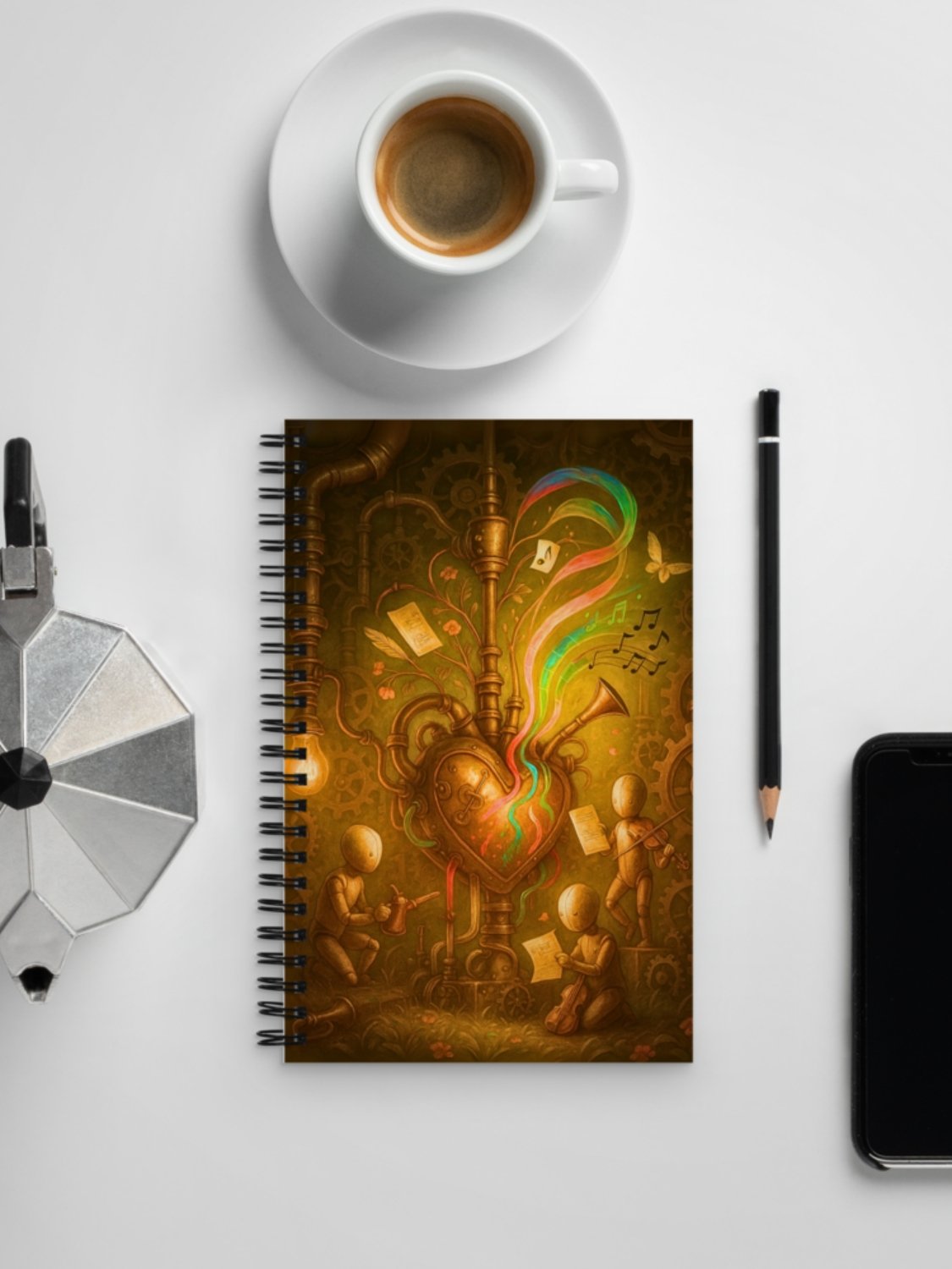 Steampunk Symphony - Spiral Journal Notebook product image (6)
