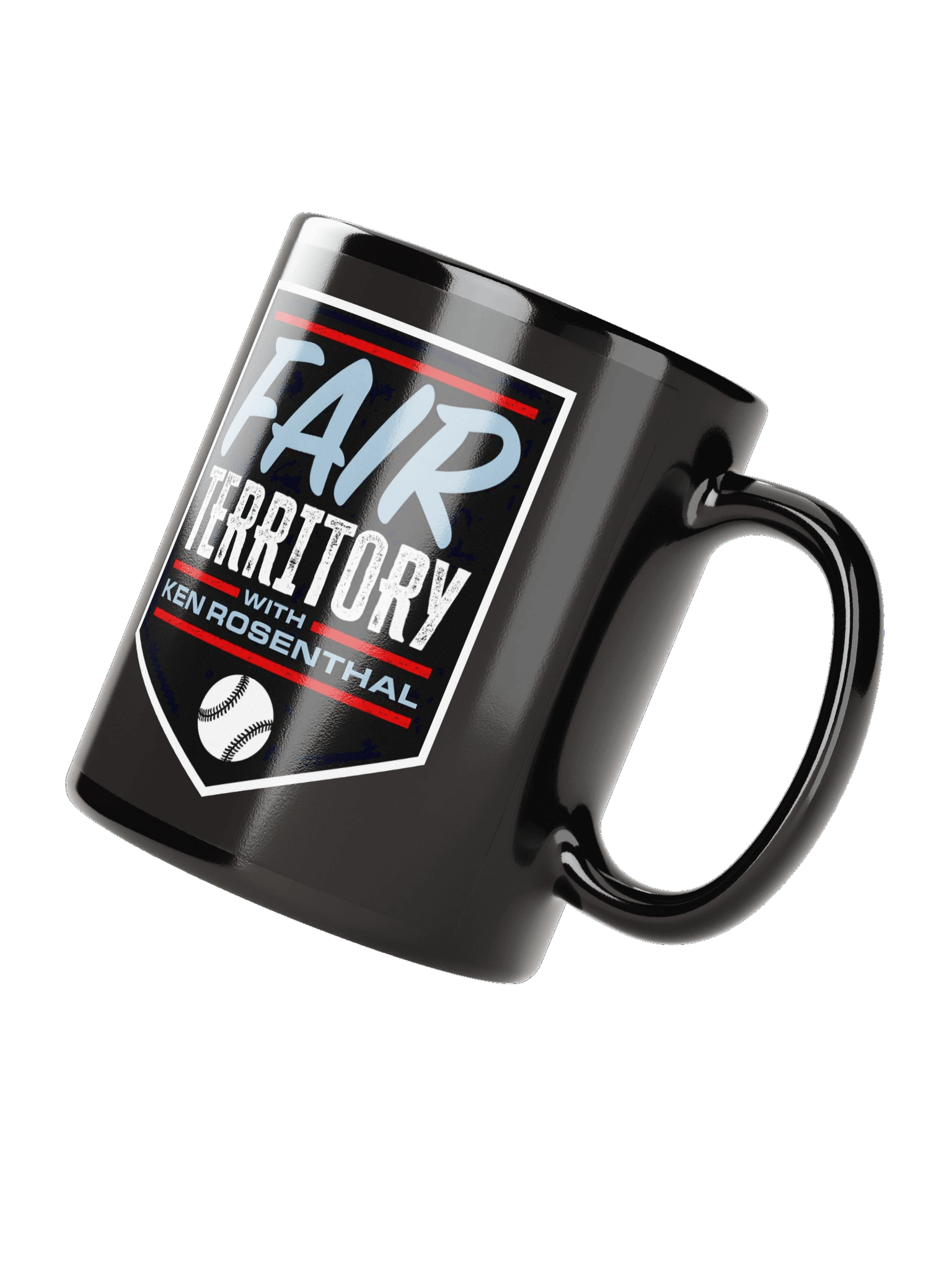 Fair Territory with Ken Rosenthal Glossy Black Mug product image (2)