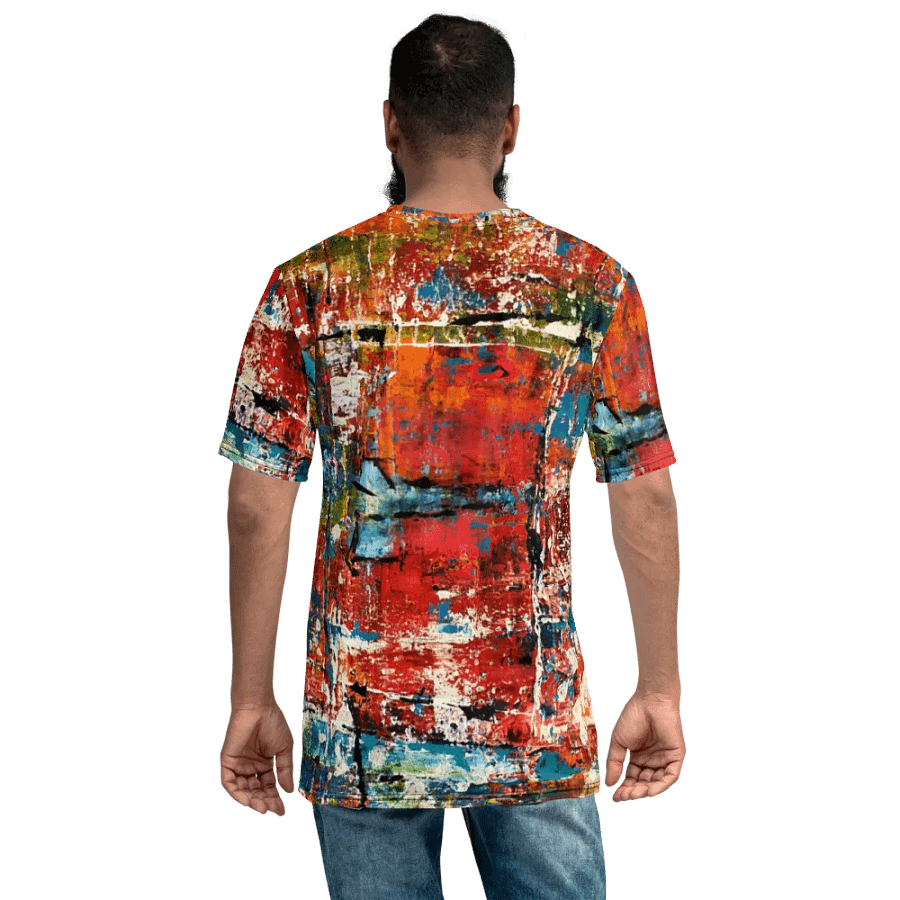 original abstract painting on all over printed tshirt product image (7)