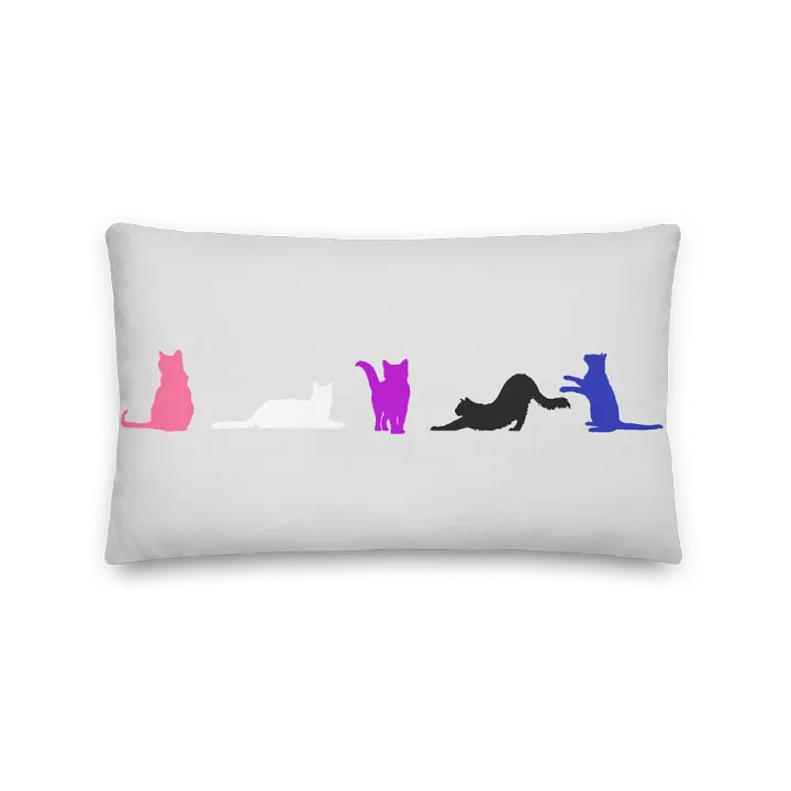 Genderfluid Pride Kitty Pillow product image (5)