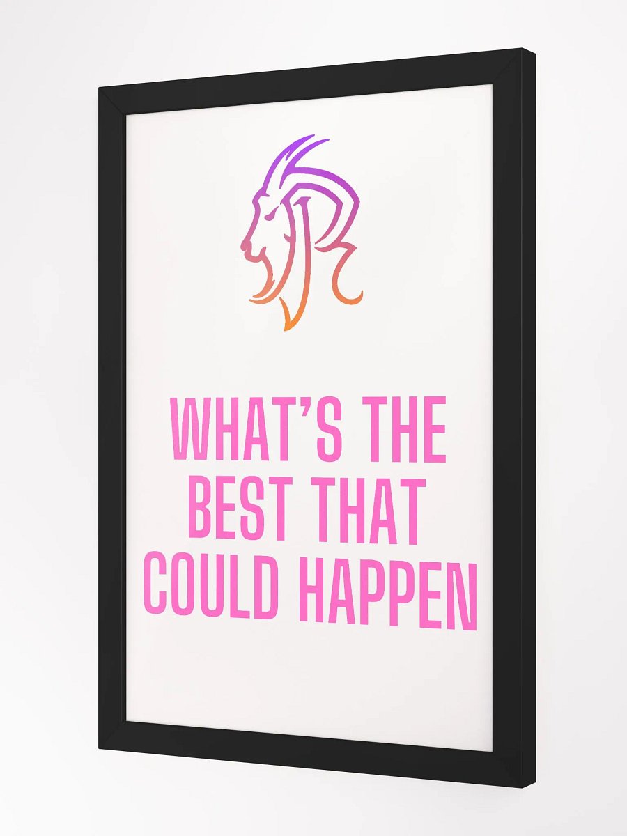 What's The Best That Could Happen Wall Print product image (2)