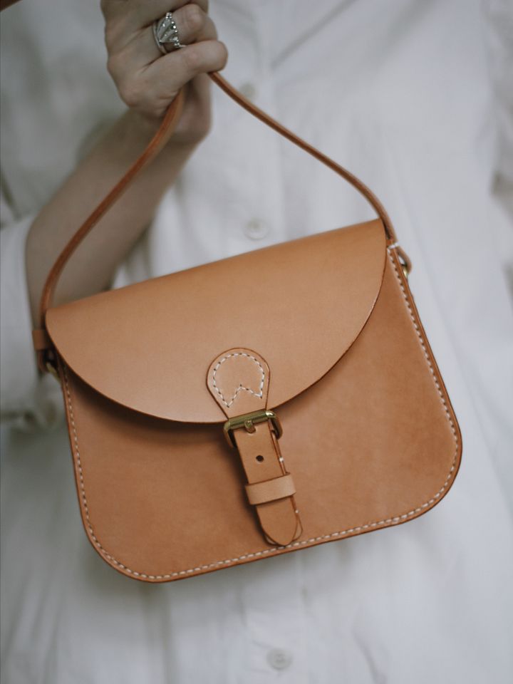 Vegetable Tanned Leather Saddle Bag - Small product image (1)