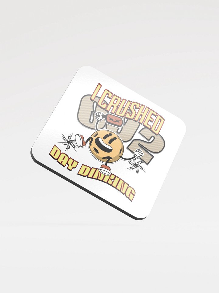 I Crushed 002 Day Dinking Pickleball Celebratory Coaster product image (2)