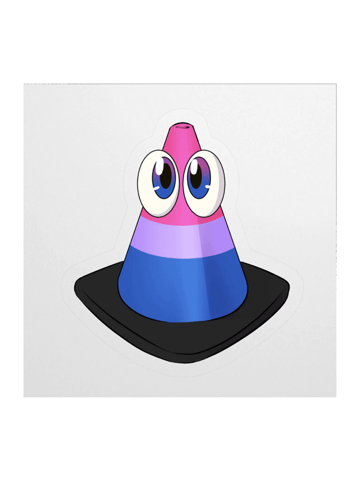 Pride Cone Sticker - Bi product image (1)