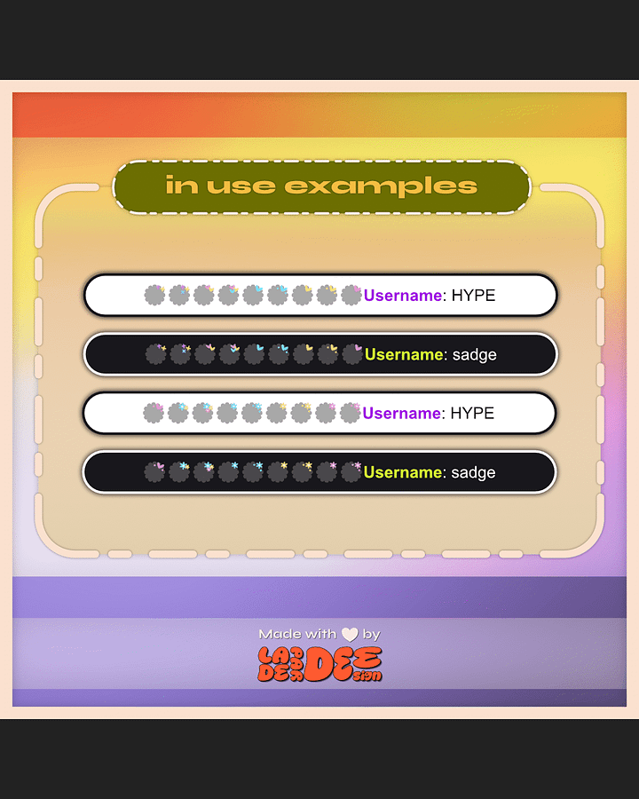 Pastel Doodle Flairs product image (2)