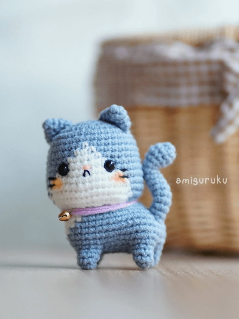Striped Cat and Bicolor Tabby - PDF Pattern product image (2)