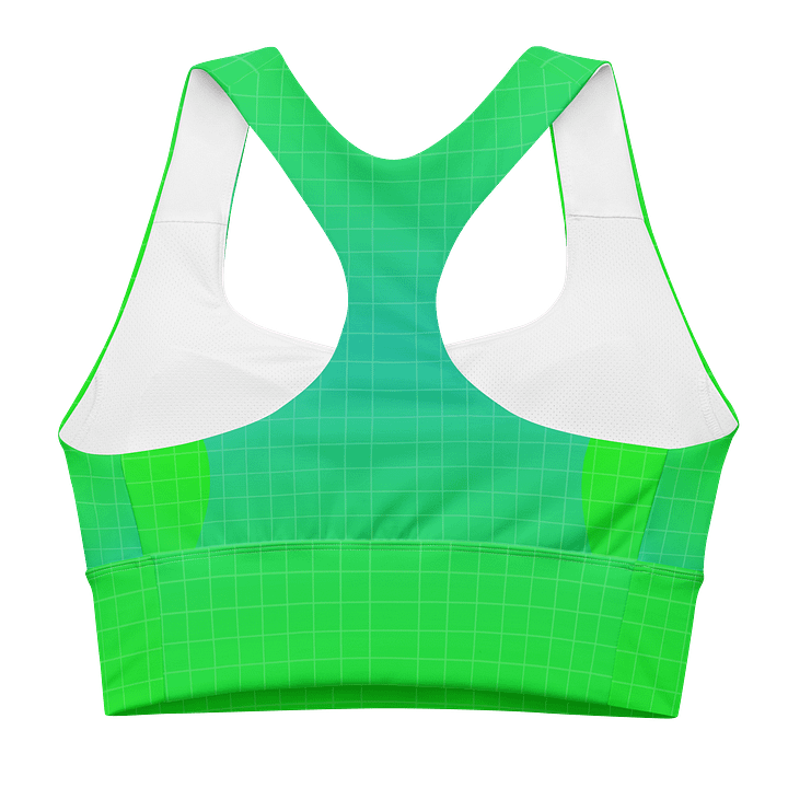 70s Neon Grid Sports Bra product image (2)