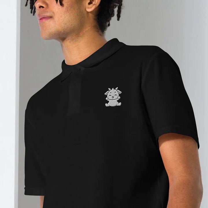 WHITE LOGO Unisex Polo Shirt product image (1)