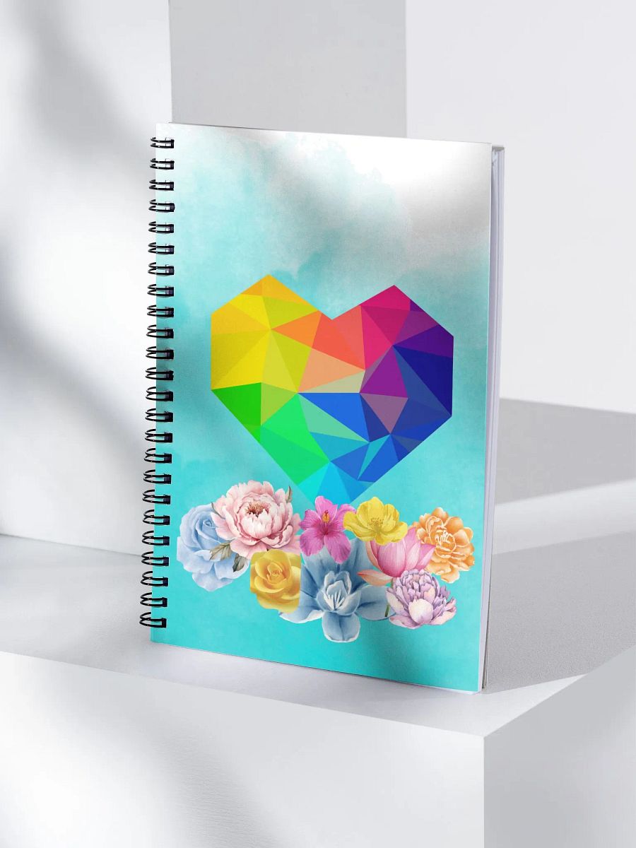 Prism Heart Floral Notebook product image (4)