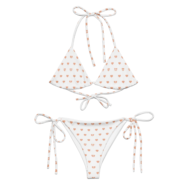 Pastel Heart Seamless Pattern String Bikini - v5 product image (2)