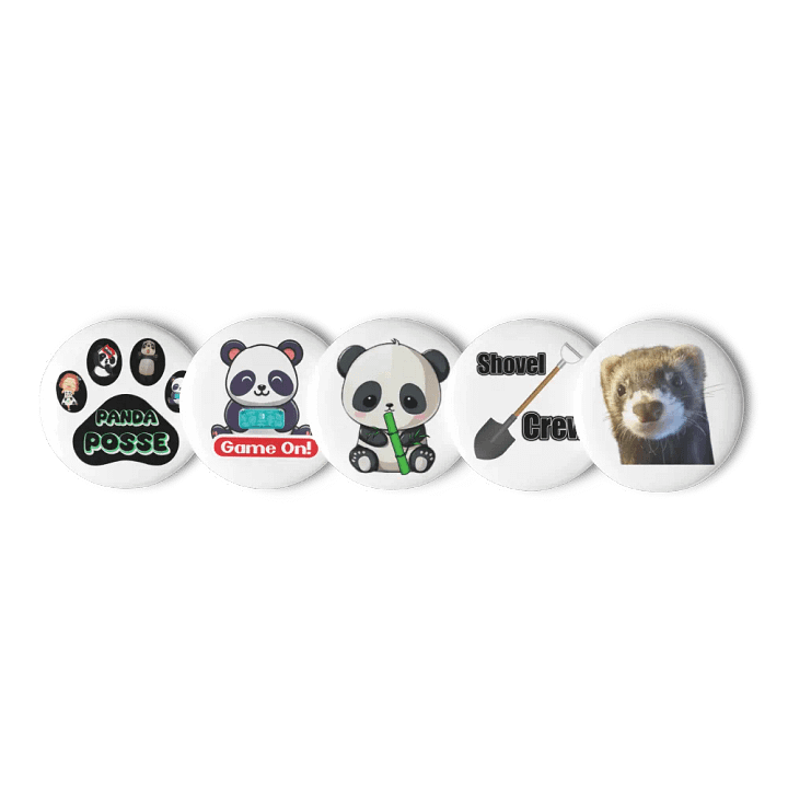 Gaming Panda Pin Set product image (1)