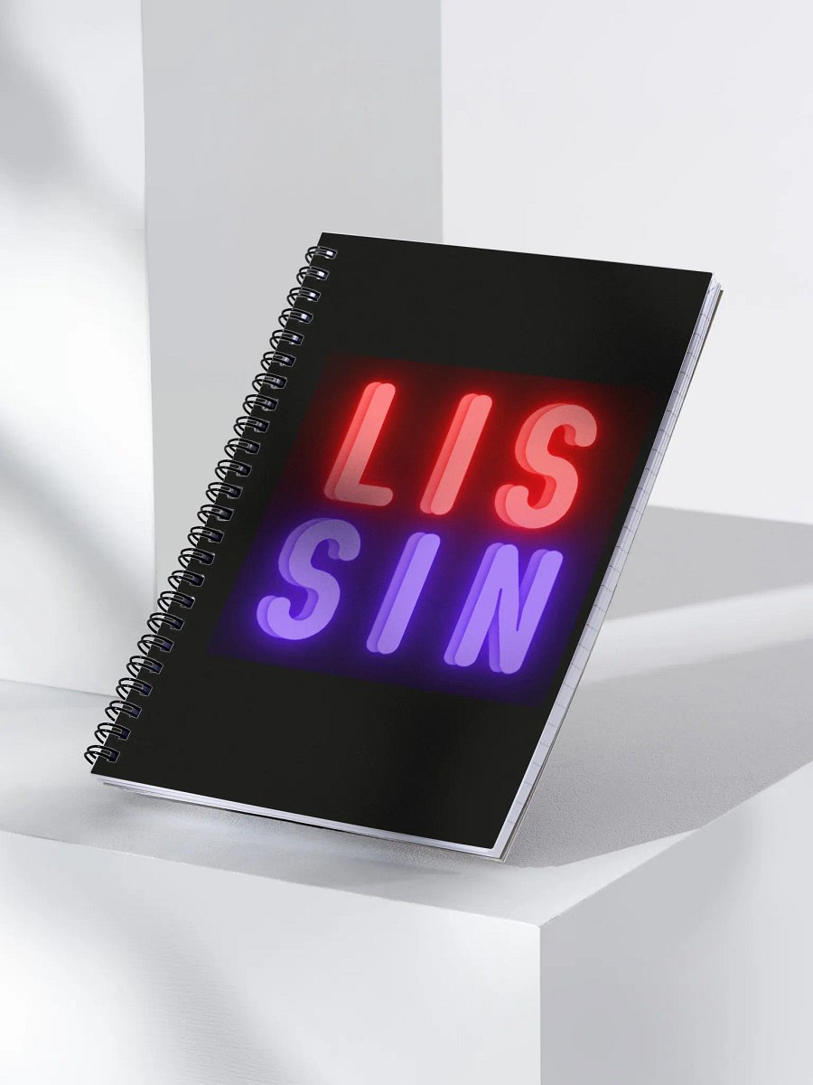 LISSIN/Raq Logo Notebook (black) product image (3)