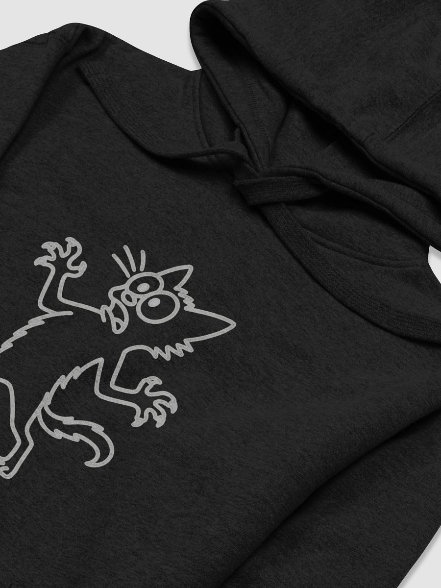 Scaredy Cat Unisex Hoodie-Cat front/Scratch Sleeve product image (3)
