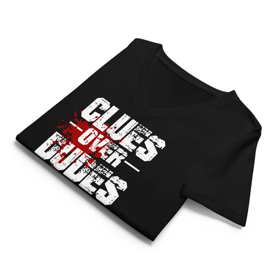 CrimeClothes Clues Over Dudes Relaxed V-Neck T-Shirt product image (10)