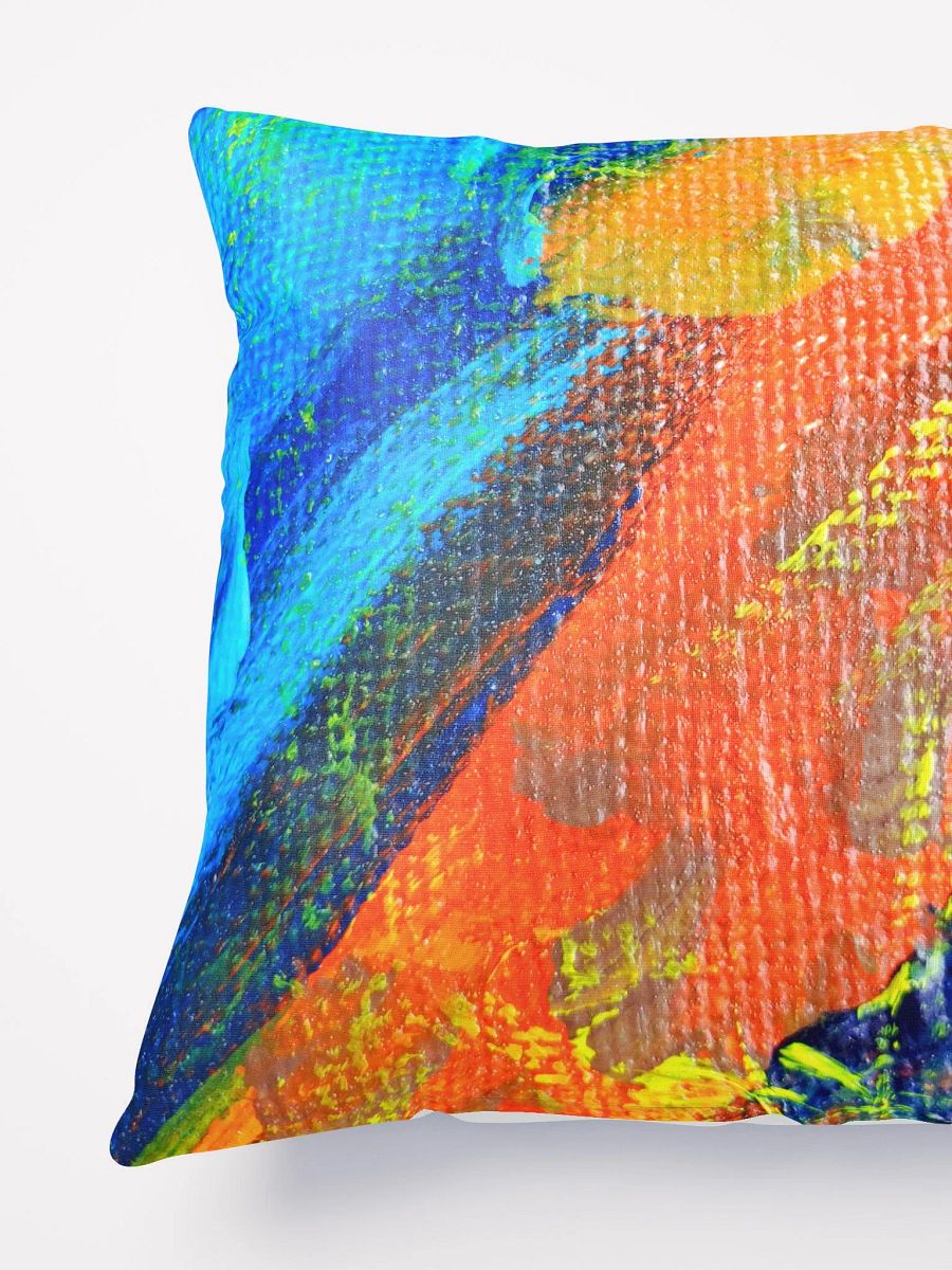 Boldly Blue, Orange & Yellow Decor Throw Pillow product image (5)